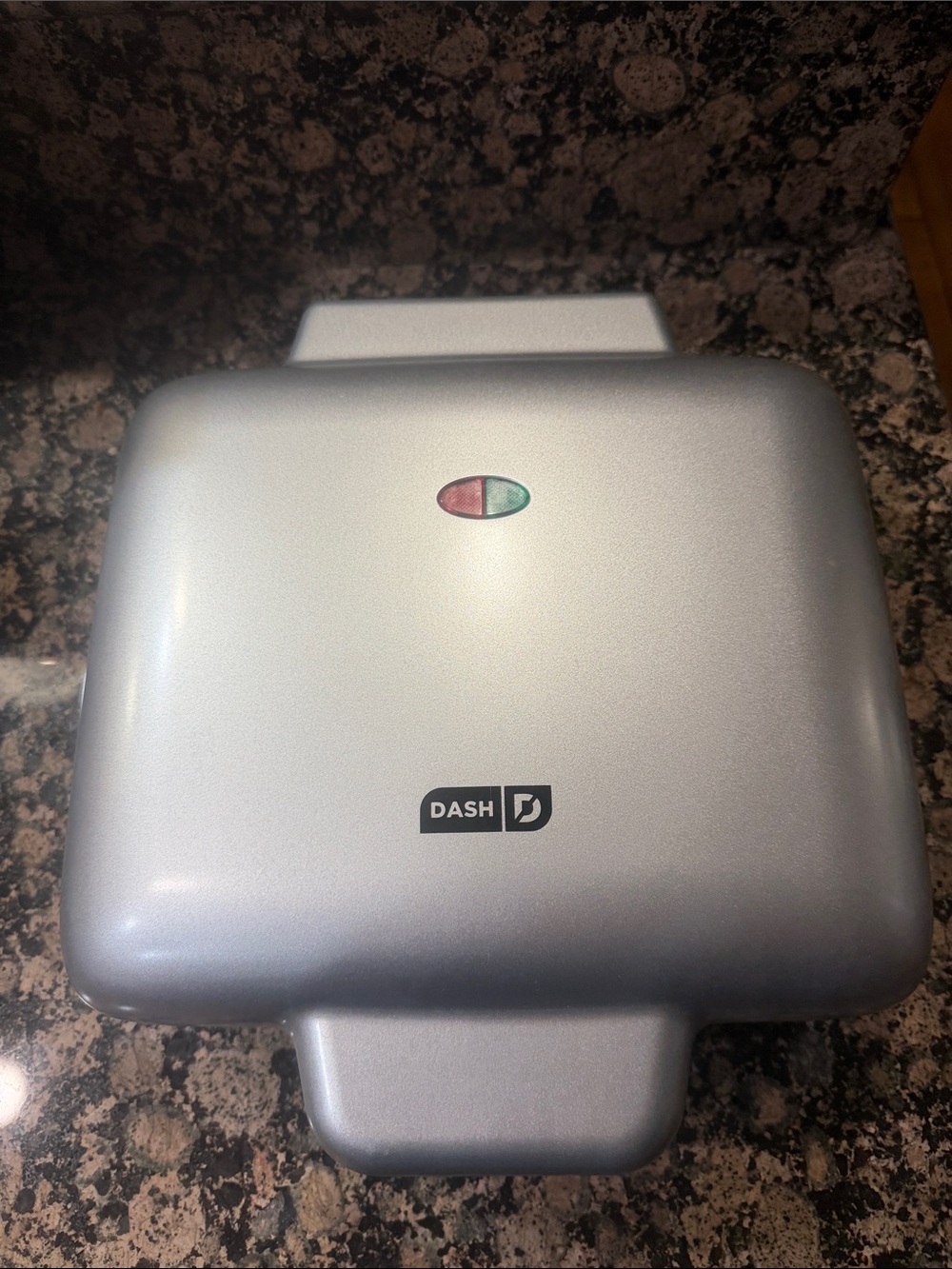 Dash Silver Belgian Waffle Maker